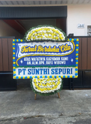 Papan Bunga Duka di Sukabakti